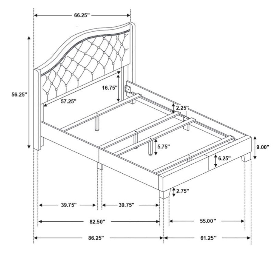 Somoma Queen Bed 310071Q