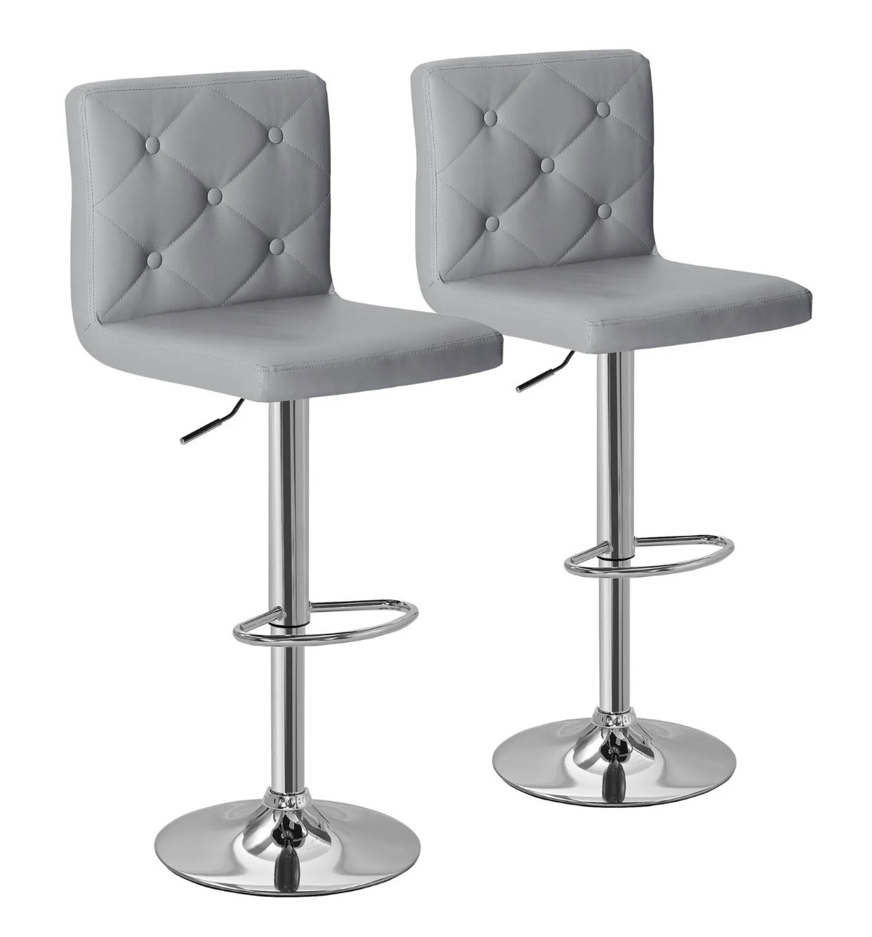 2 Gray Bar Stools