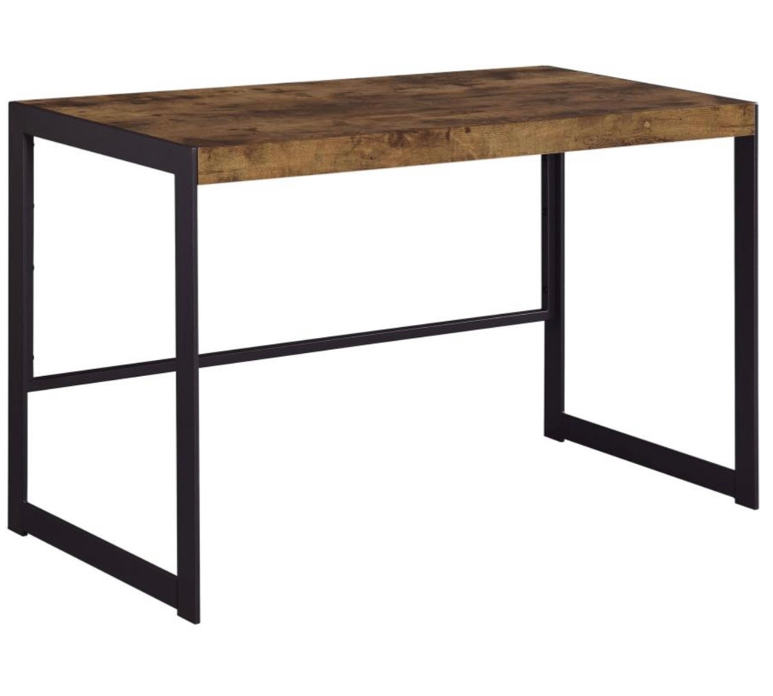 Estrella Writing Desk Antique Nutmeg and Gunmetal  800655