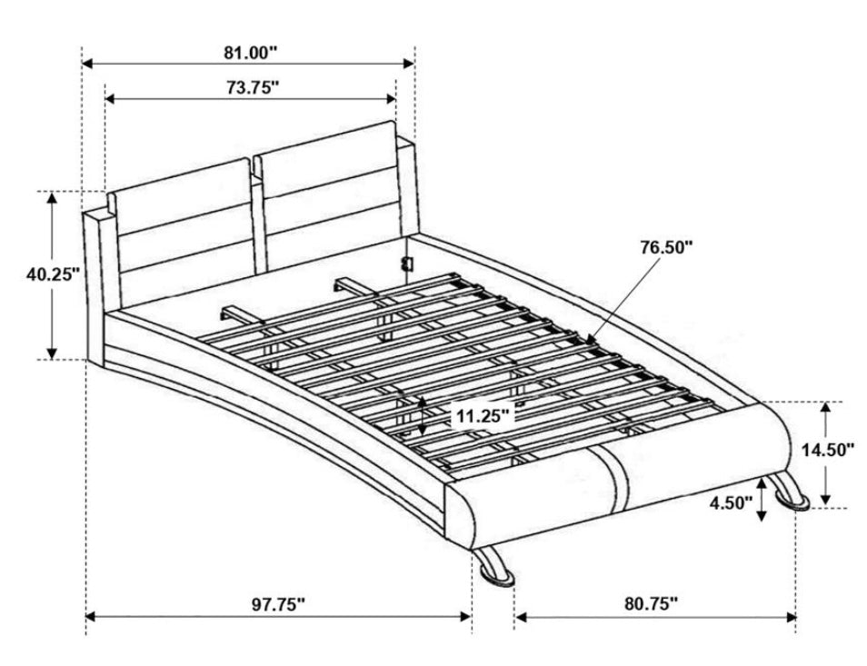 Jeremaine Upholstered King Bed 300345KE