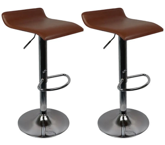 2 Brown Bar Stools