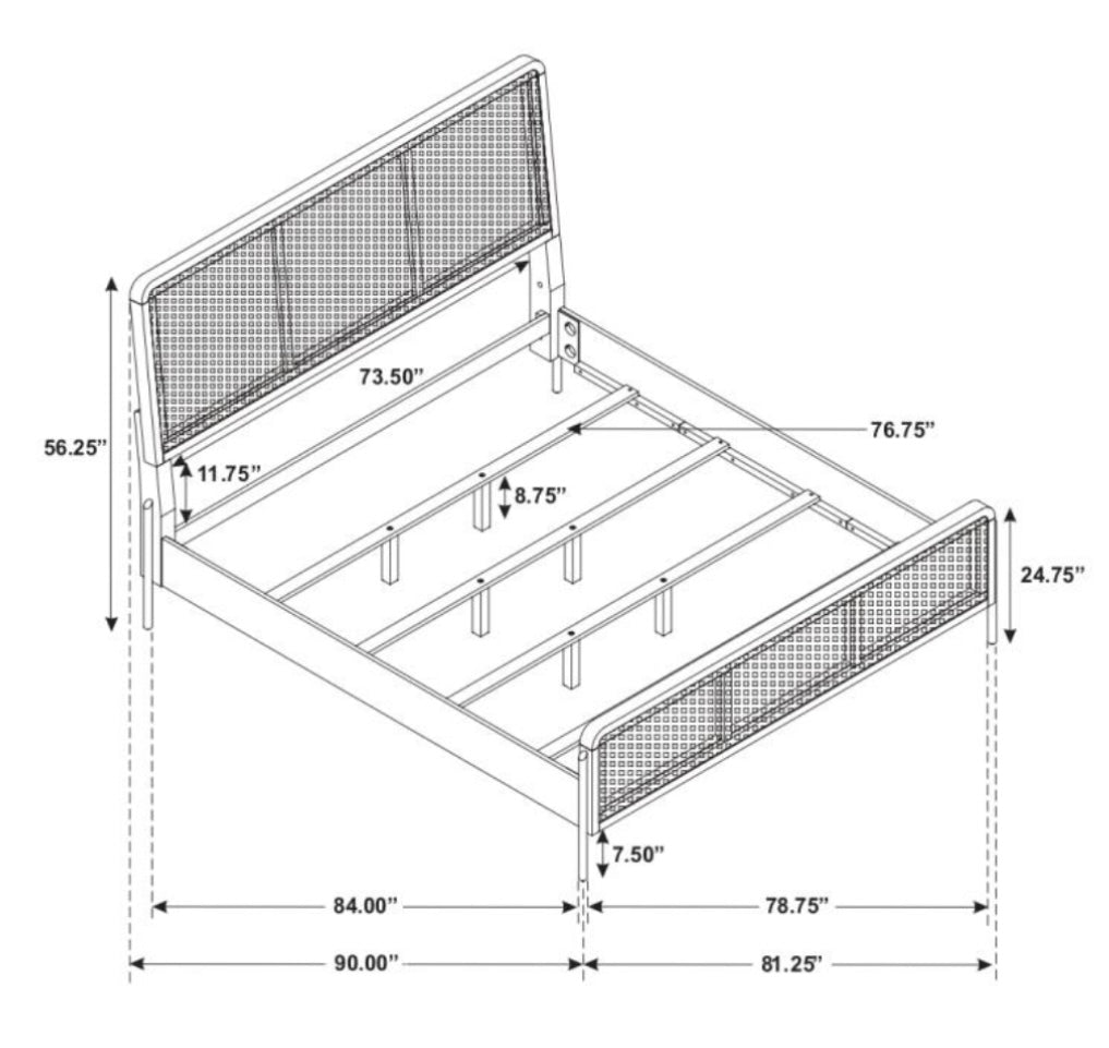 Arini Upholstered King Bed 224300KE