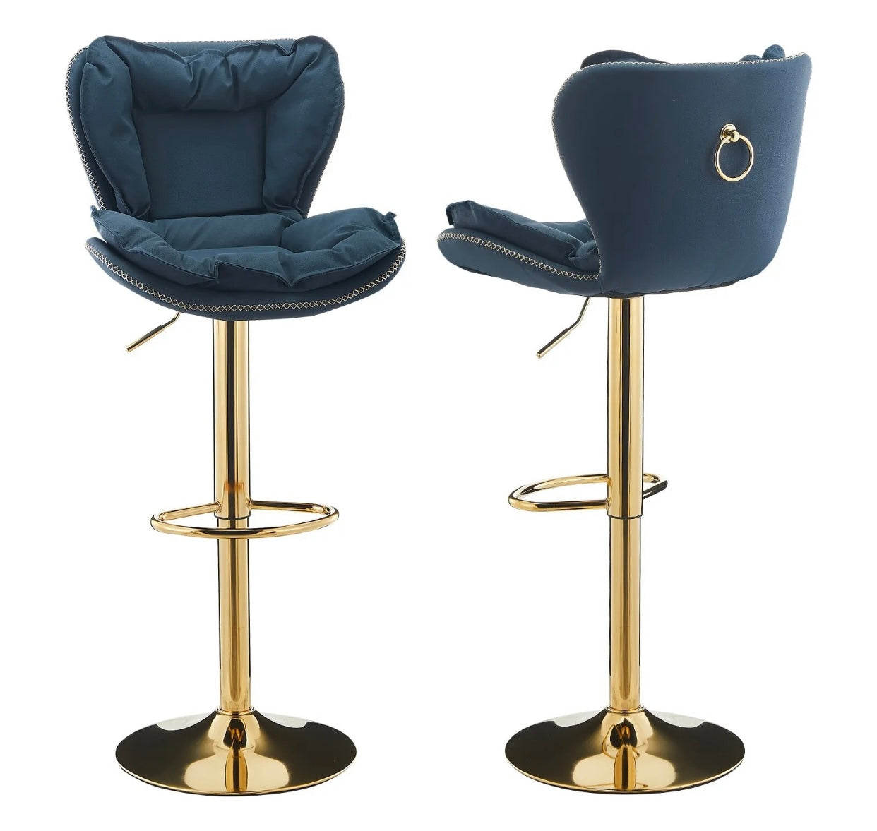 2 Blue Bar Stools