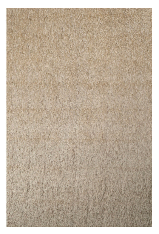 Beige Ribbon Shag Area Rug