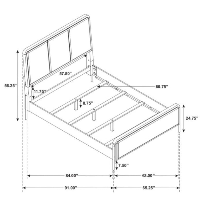 Arini Upholstered Queen Bed 224301Q