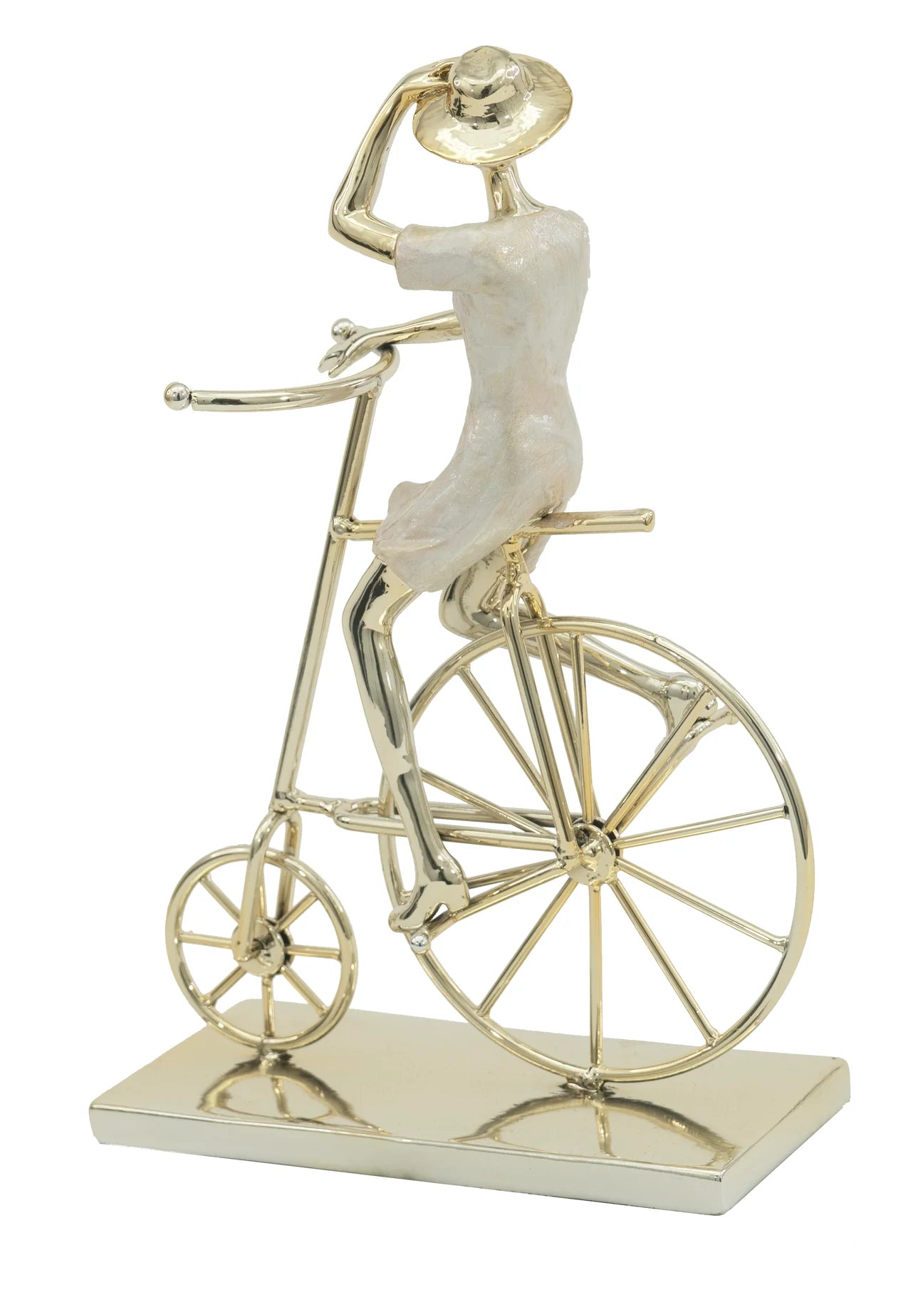 Gold Woman on Bicycle SH8579701B