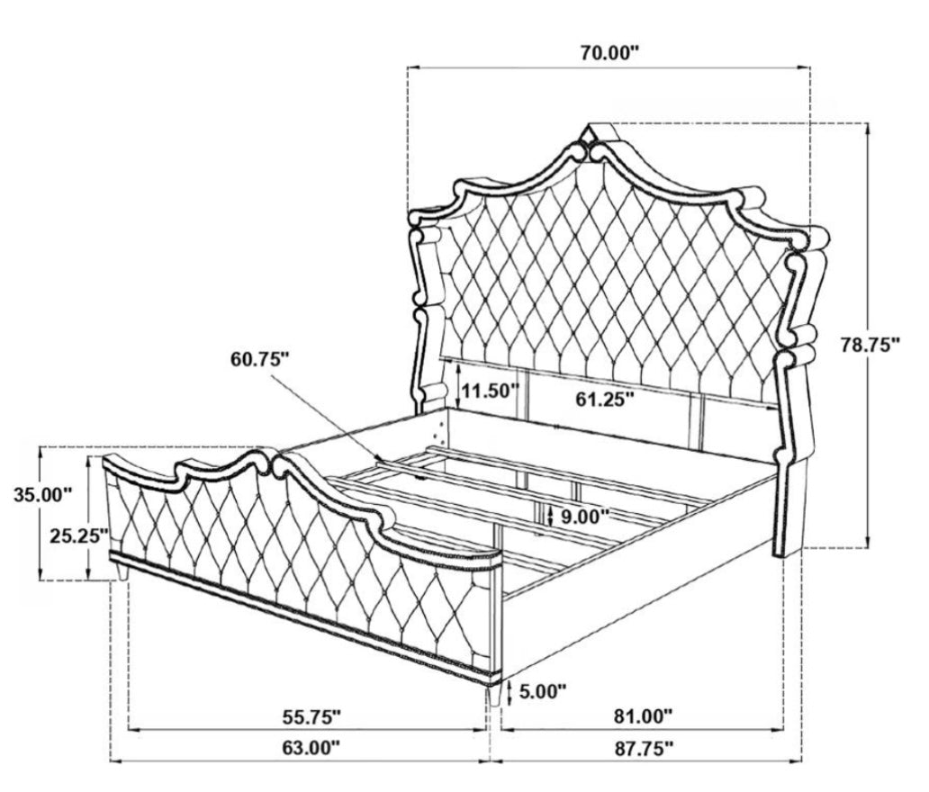 Antonella Upholstered Queen Bed 223581Q