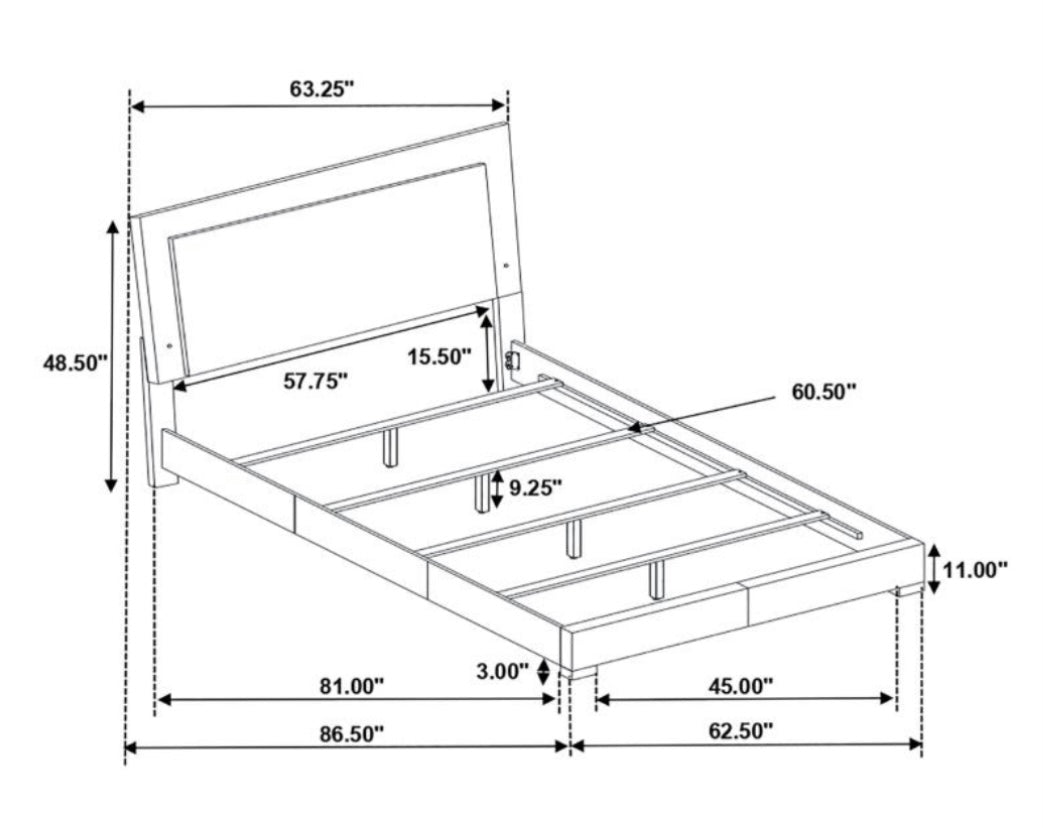 Felicity LED Queen Bed 203500Q