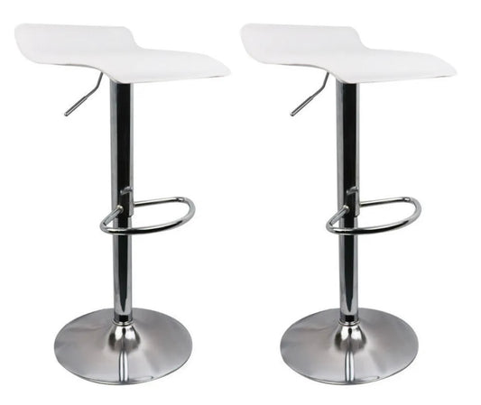 2 White Bar Stools