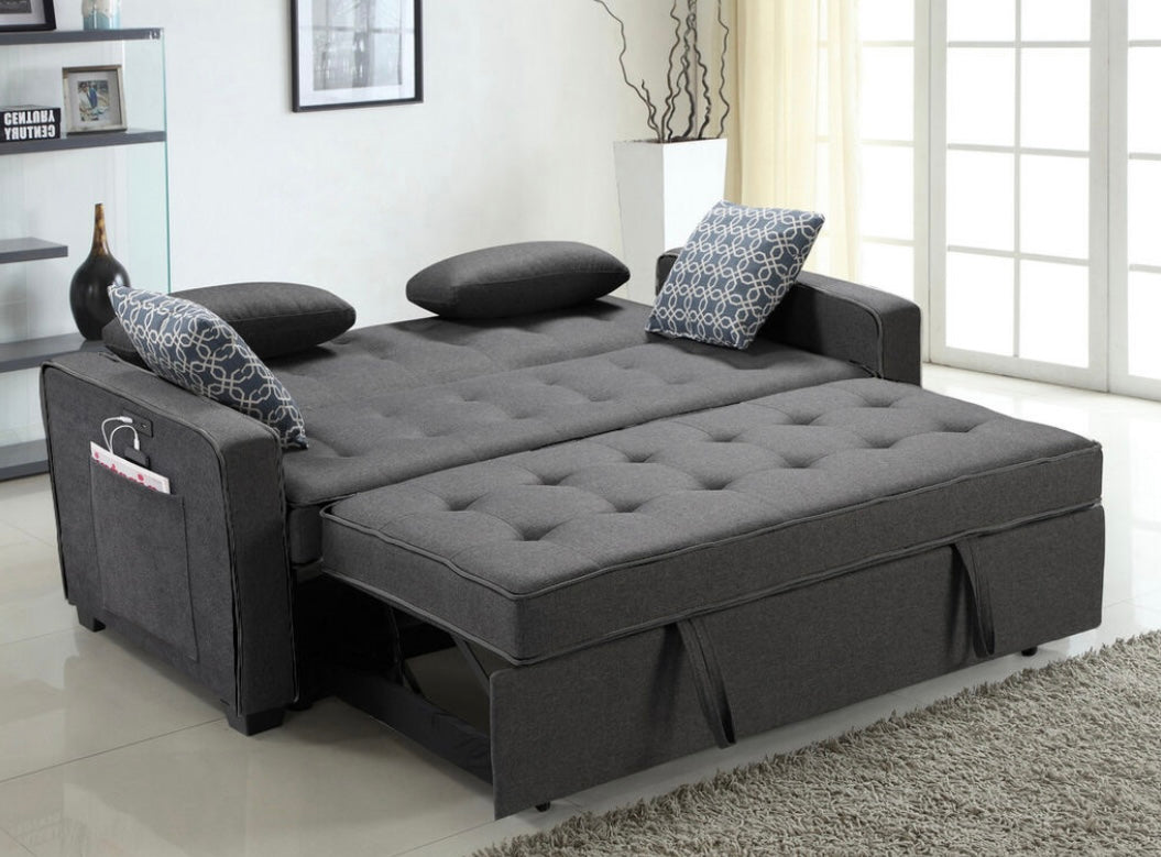 Cody Modern Gray Fabric Sleeper Sofa 83014