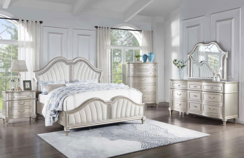 Evangeline Upholstered King Bed 223391KE