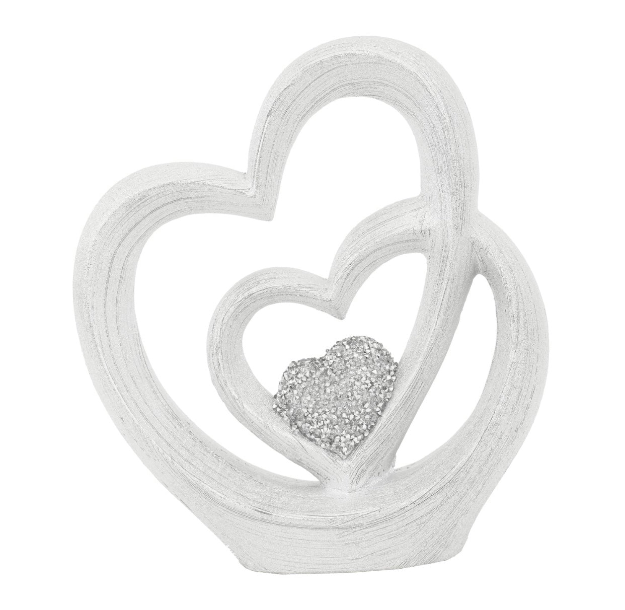 Double Heart Sculpture SH3390-S