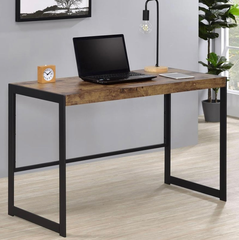 Estrella Writing Desk Antique Nutmeg and Gunmetal  800655