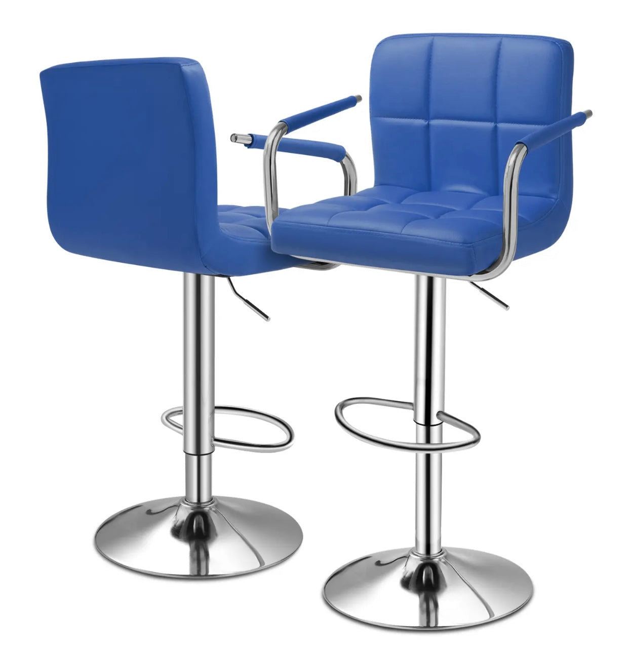 2 Blue Bar Stools