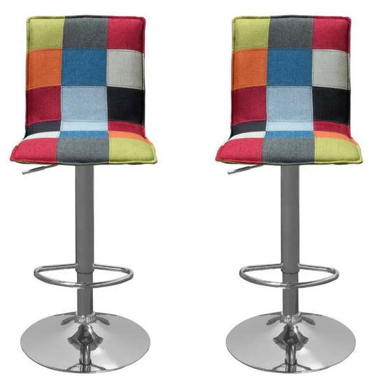 2 Multicolor Bar Stools