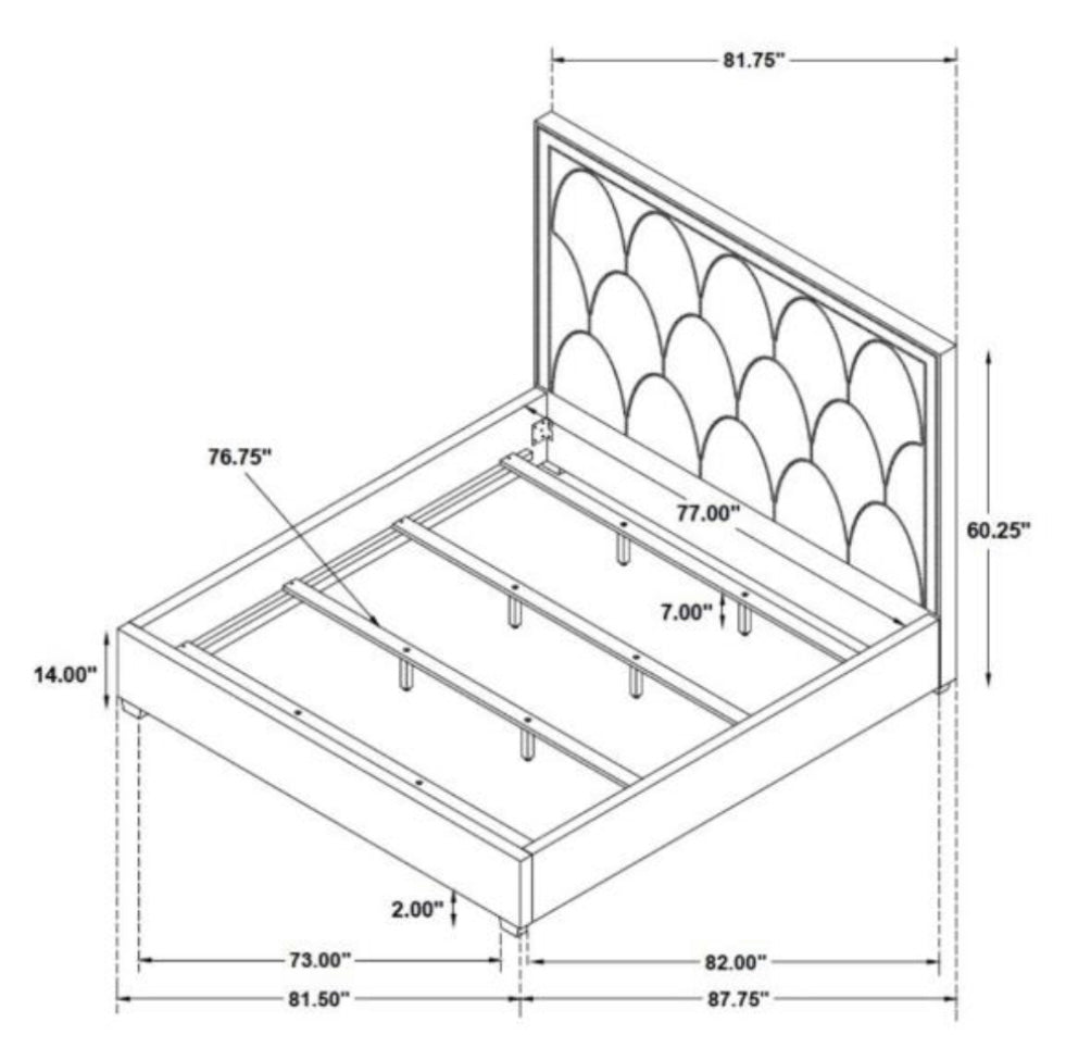 Bowfield Upholstered King Bed 315900KE