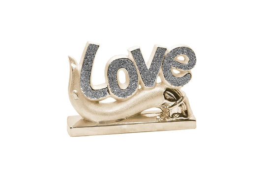 Love W/Base Diamond Sculpture SH2085-G