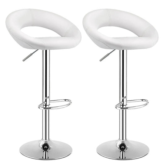 2 White Bar Stools