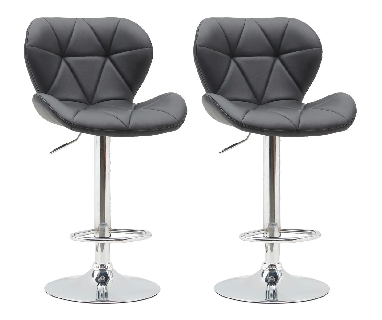 2 Black Bar Stools