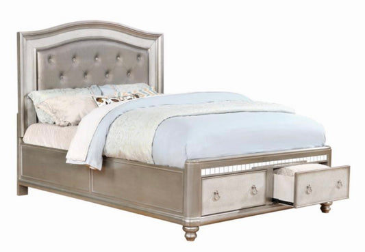 Bling Upholstered King Bed 204180KE