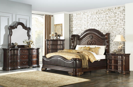 4 PCS Queen Bedroom Set Royal Highlands Collection 1603