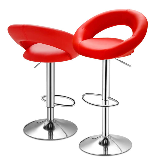 2 Red Bar Stools