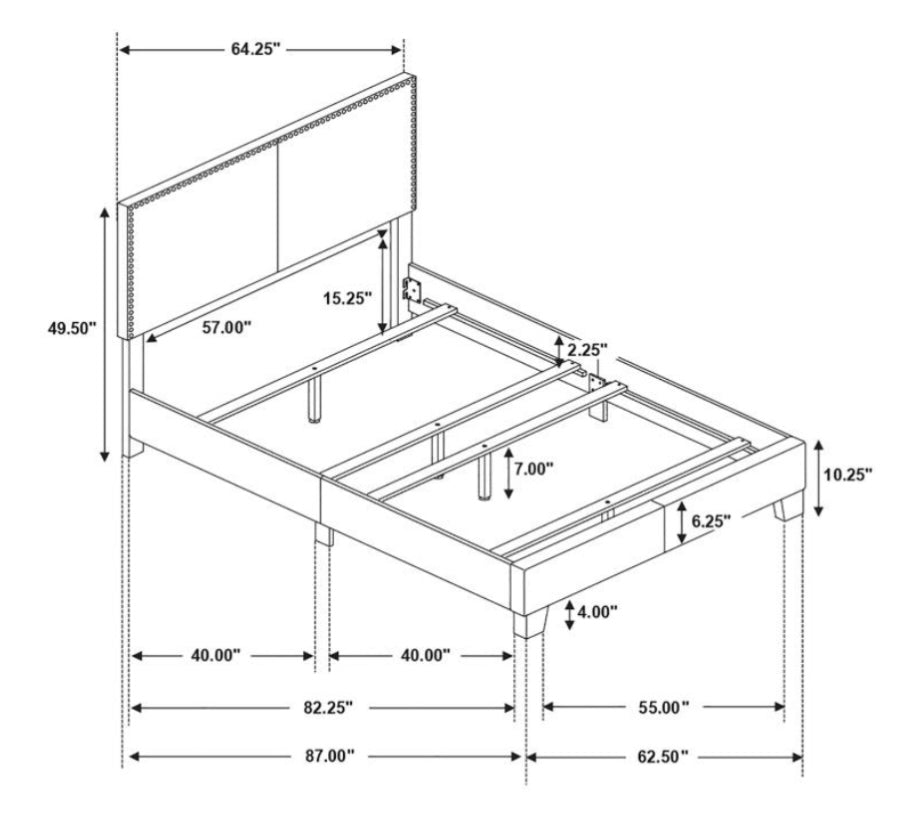 Boyd Upholstered Queen Bed 350061Q