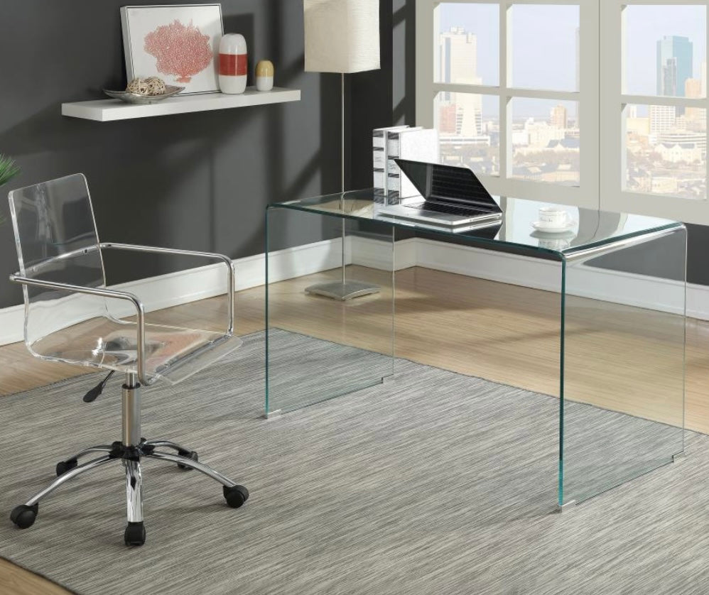 Ripley Glass Writing Desk Clear 801581