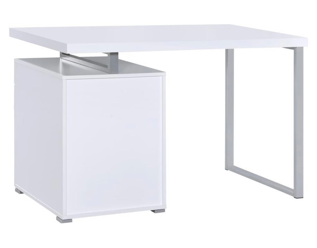 Brennan 3-drawer Office Desk White 800325