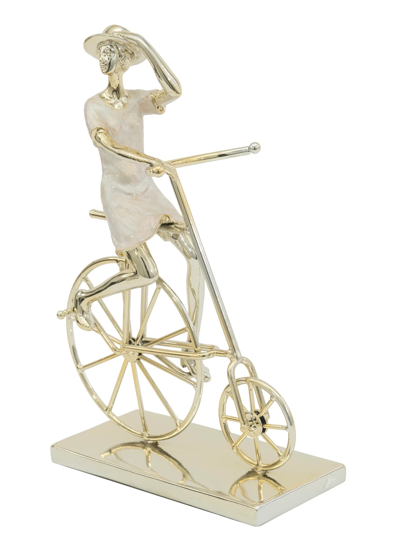 Gold Woman on Bicycle SH8579701B