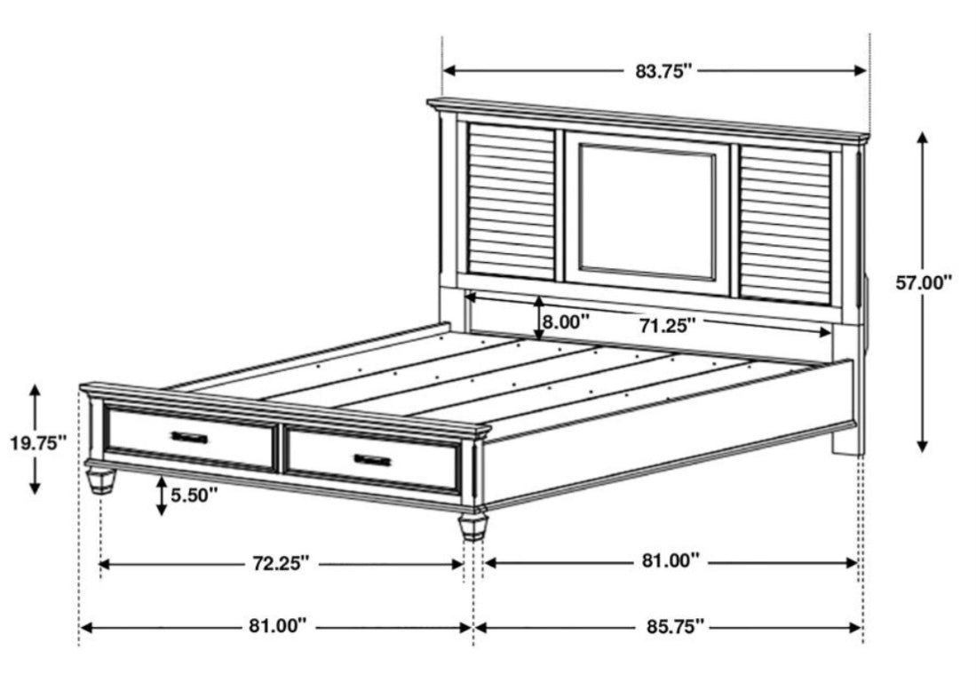 Franco King Bed 200970KE