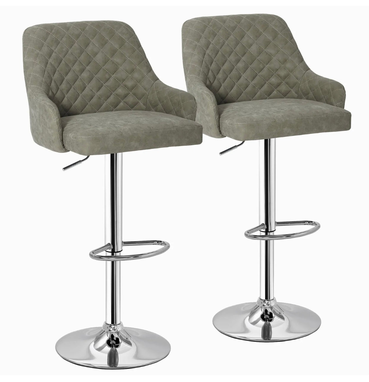 2 Gray Bar Stools