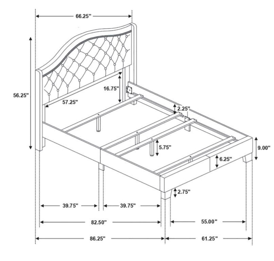 Sonoma Camel Back Queen Bed 310072Q