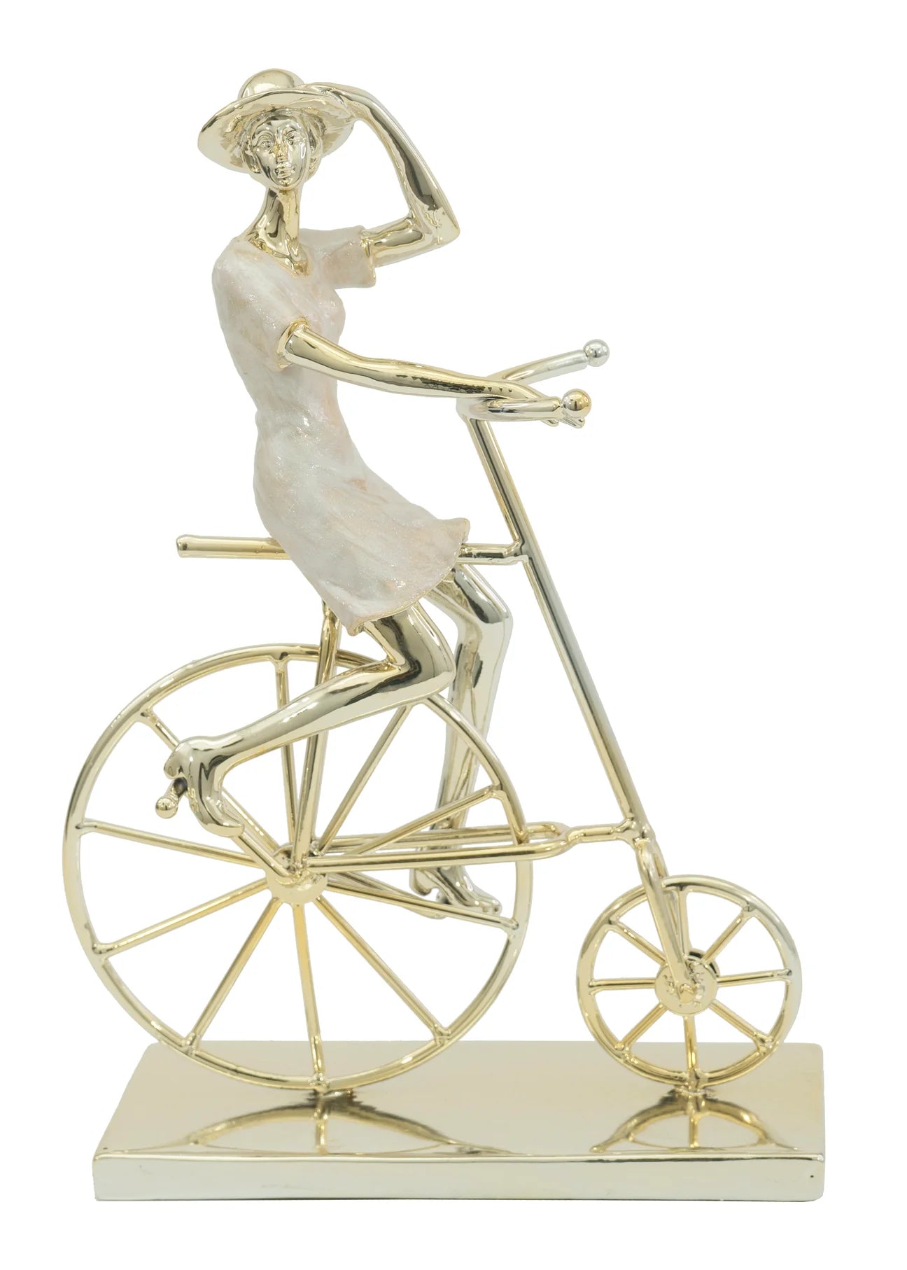 Gold Woman on Bicycle SH8579701B