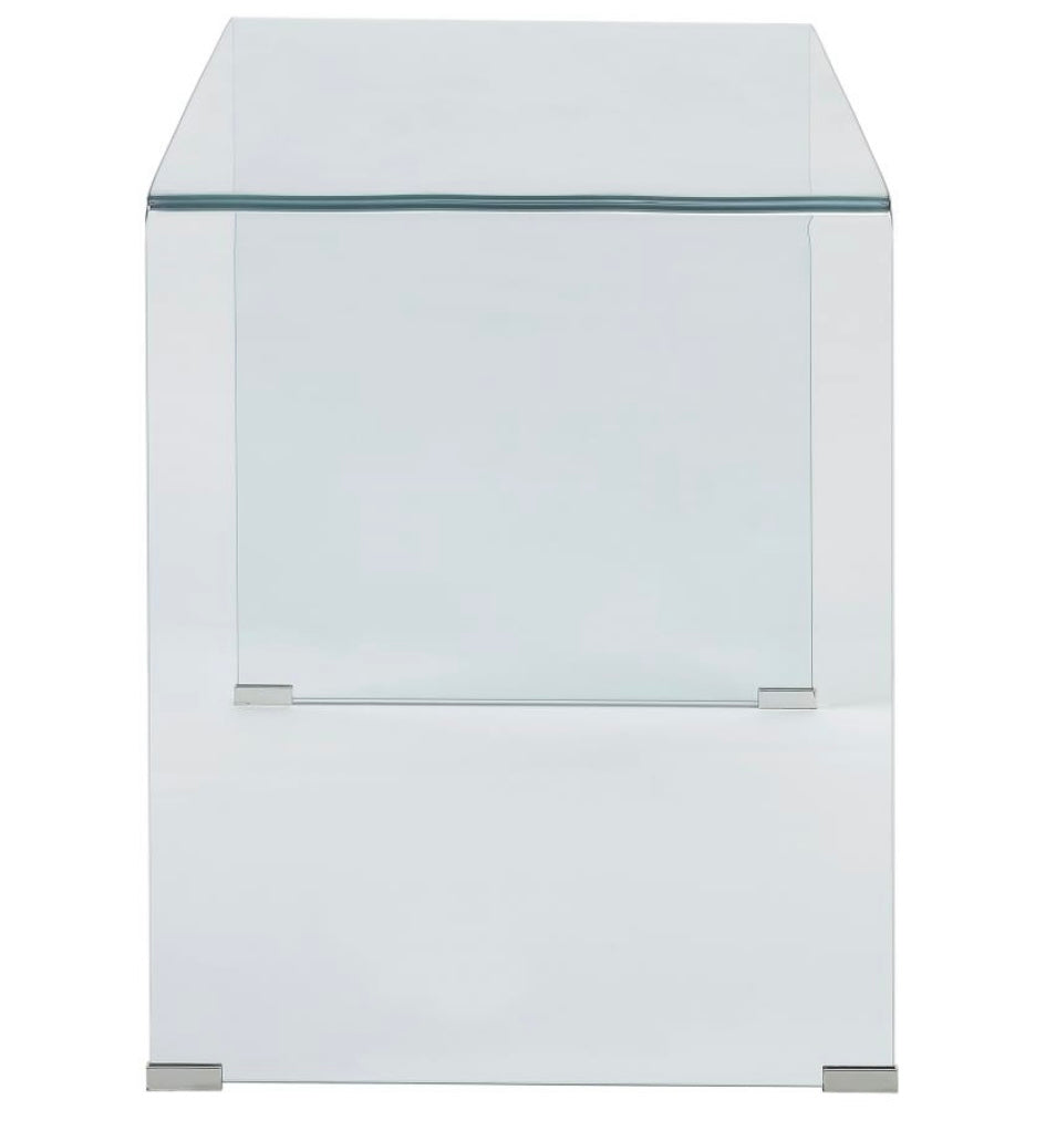 Ripley Glass Writing Desk Clear 801581