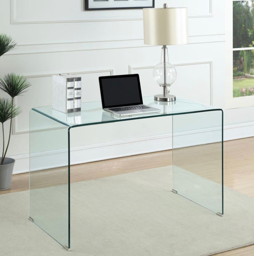 Ripley Glass Writing Desk Clear 801581