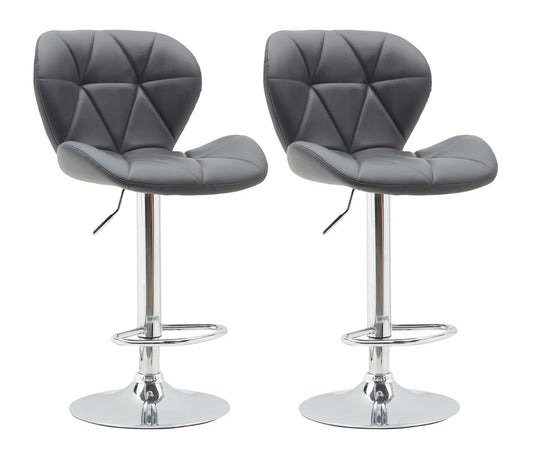 2 Gray Bar Stools