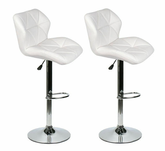 2 White Bar Stools