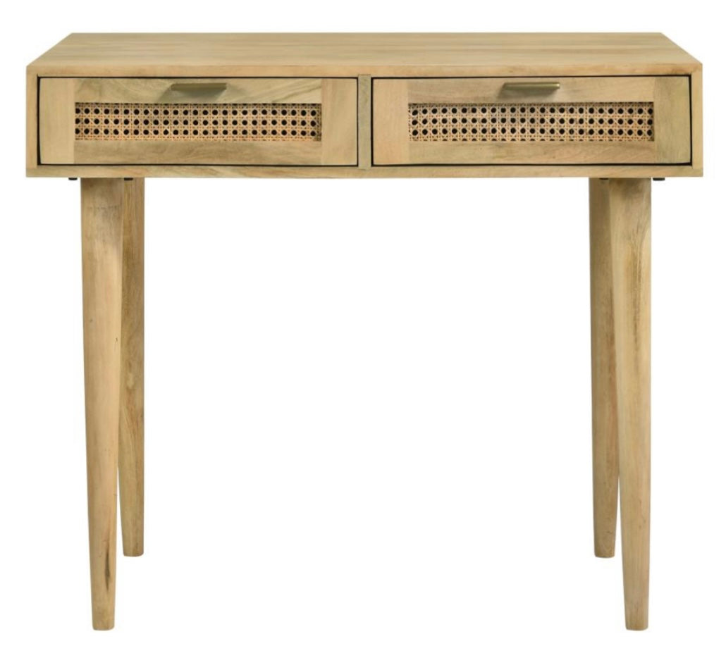 Zamora Rectangular 2-drawer Accent Writing Desk Natural 959575