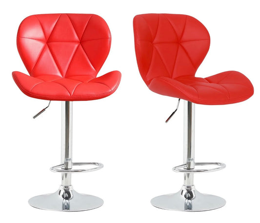 2 Red Bar Stools