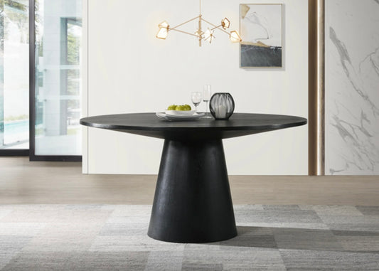 Ebony Black 59" Dining Table 30016