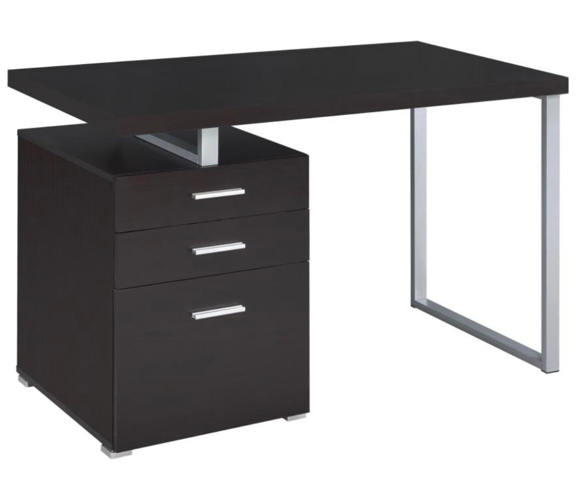 Brennan 3-drawer Office Desk Cappuccino 800519