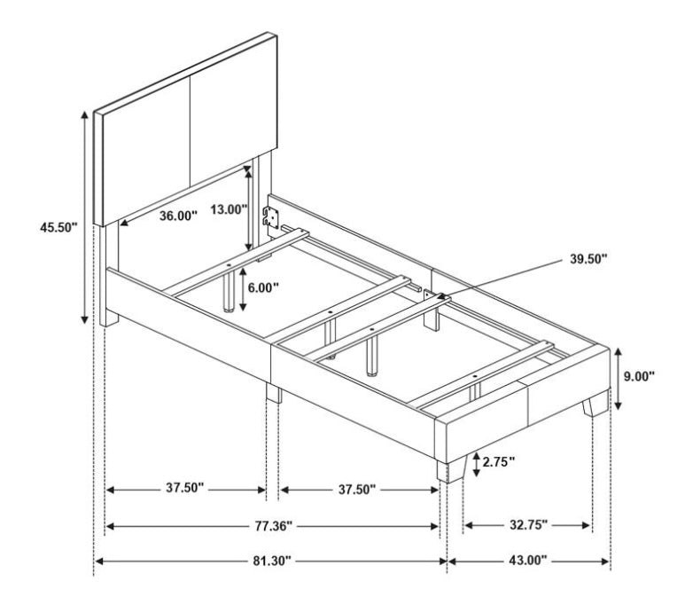 Dorian Twin Bed 300761T