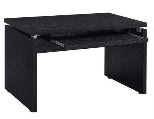 Russell Computer Desk with Keyboard Tray Black Oak 800821