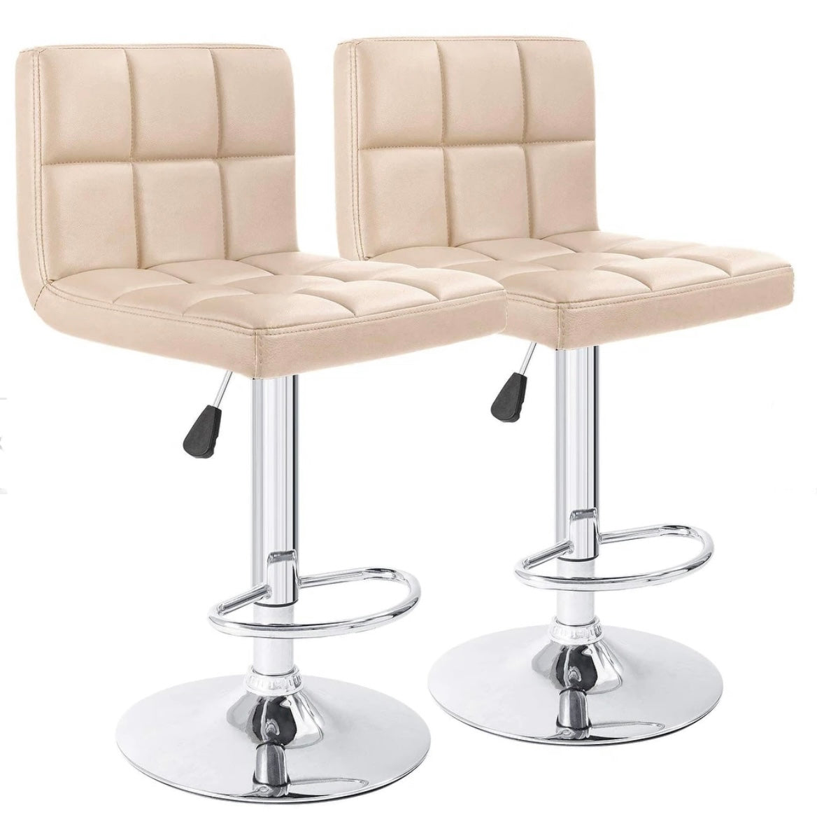 2 Cream Bar Stools