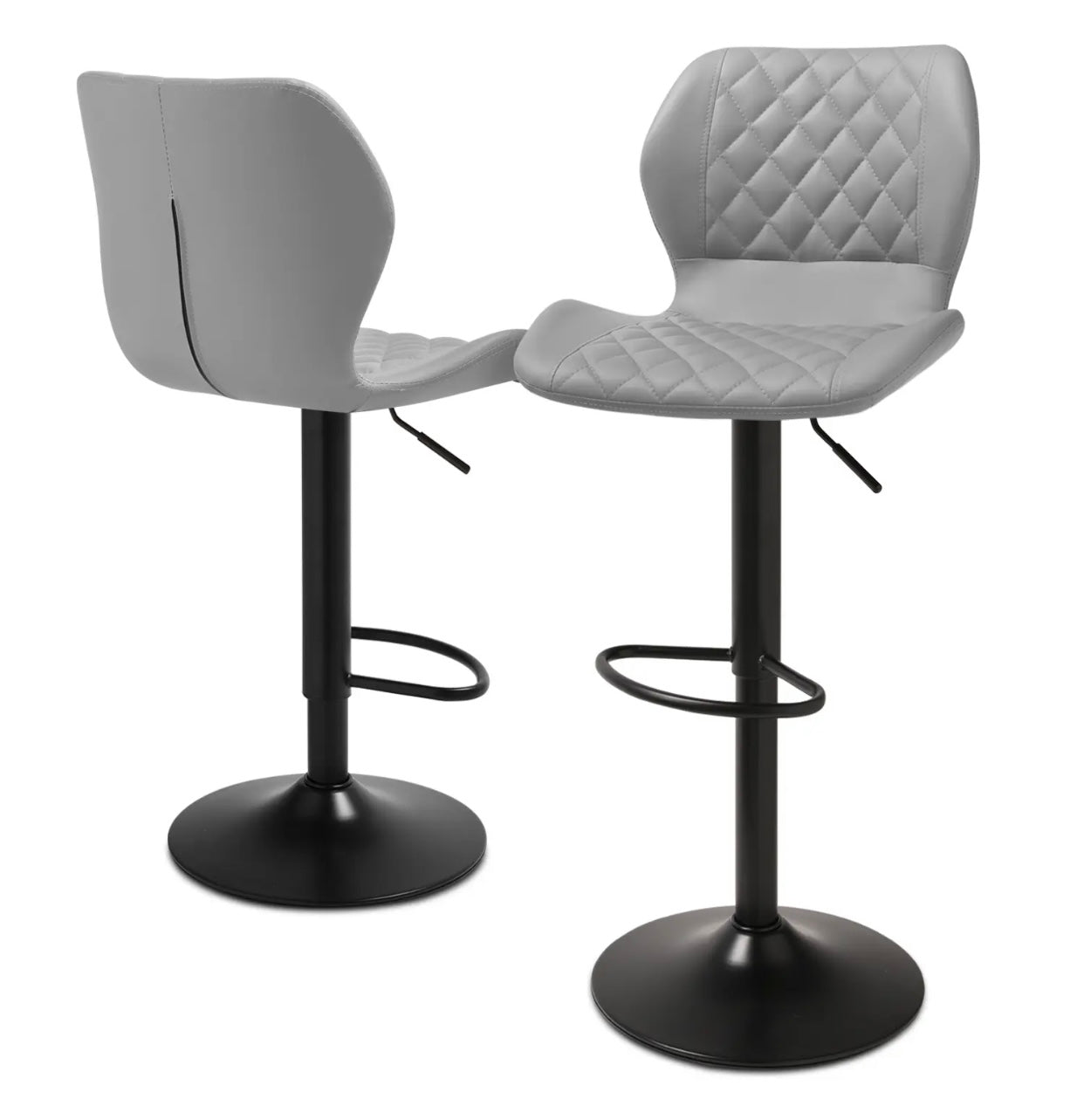 2 Gray Bar Stools