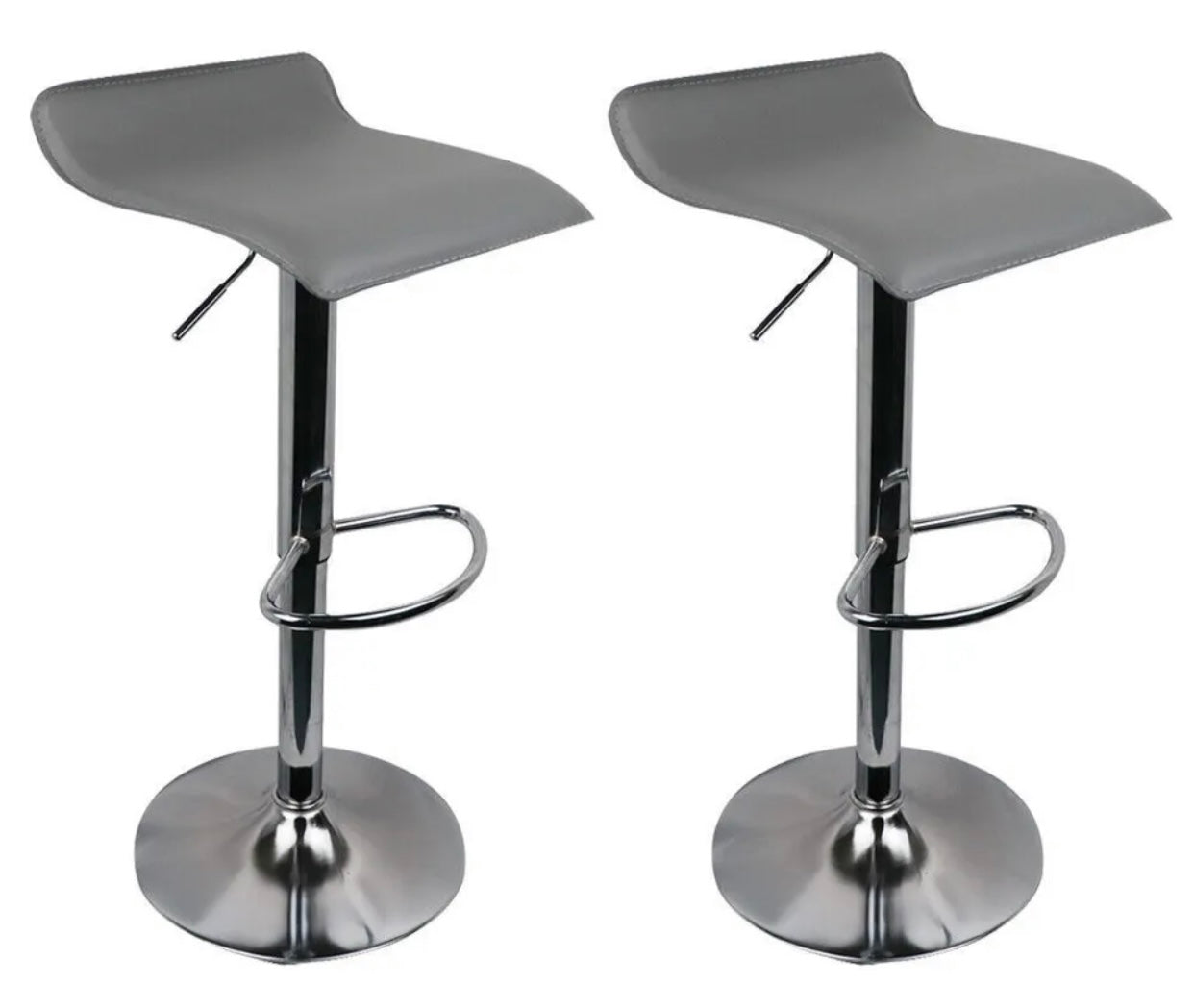 2 Gray Bar Stools