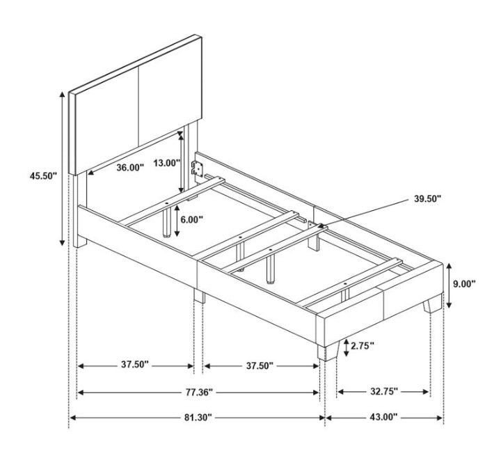 Dorian Twin Bed 300762T