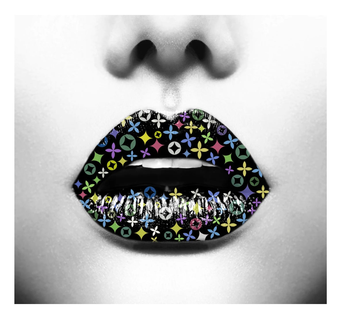 Luxury Women Lips Glass Wall Art SHR0033