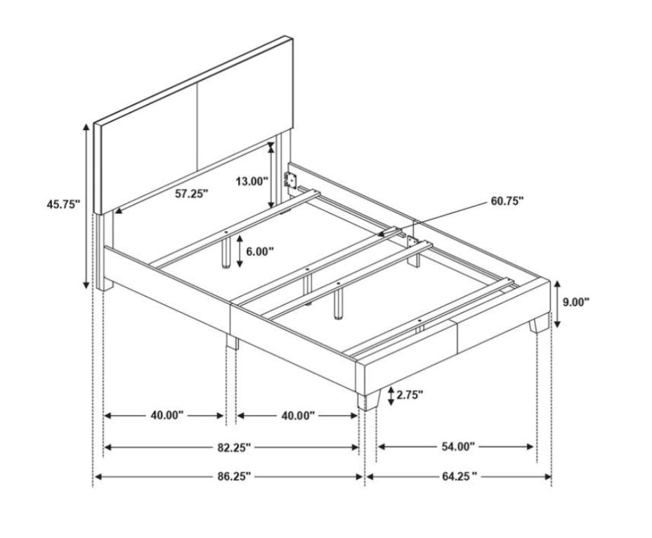 Dorian Upholstered Queen Bed 300763Q